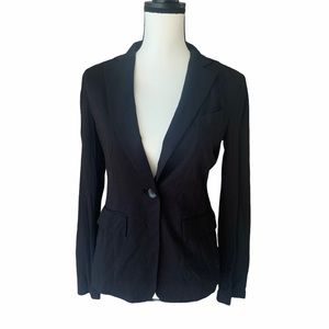 NWT BCBGMaxAzria Black Cross Back Stretch Blazer